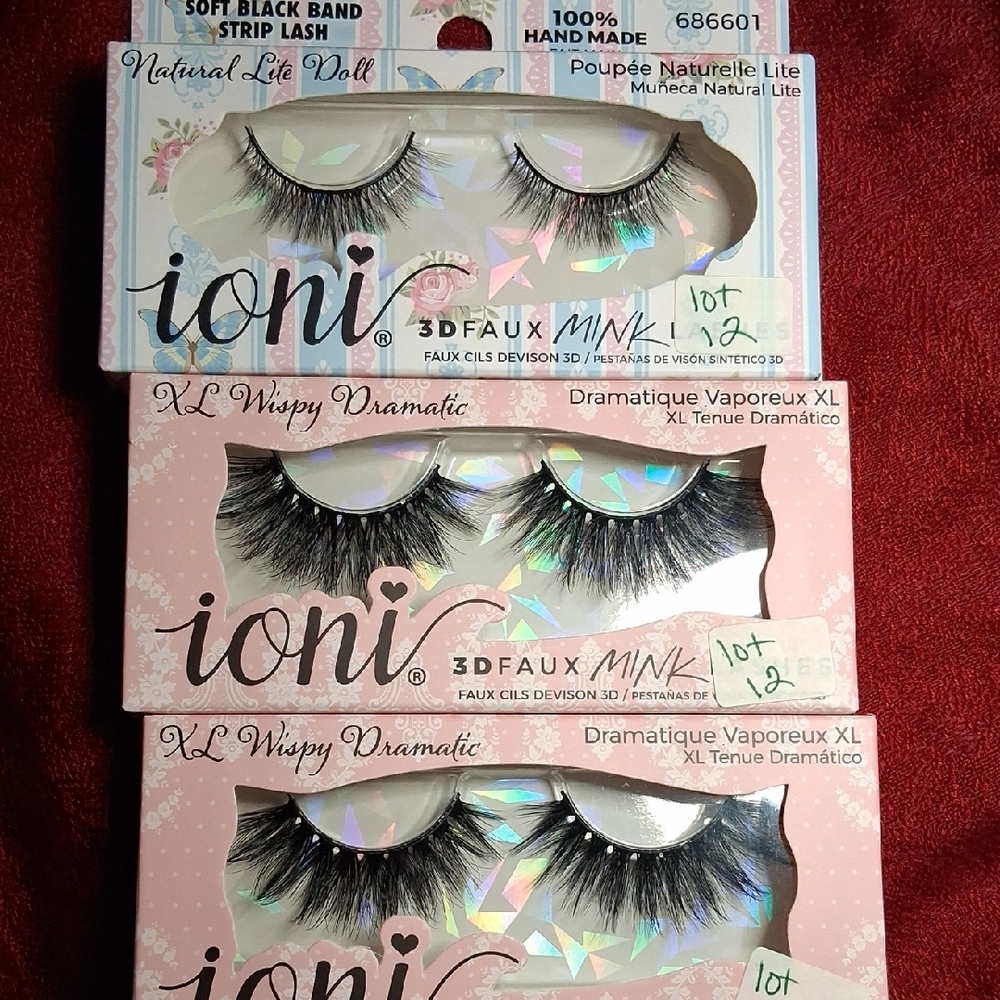 Ioni 3D Faux Mink Lashes - Black
